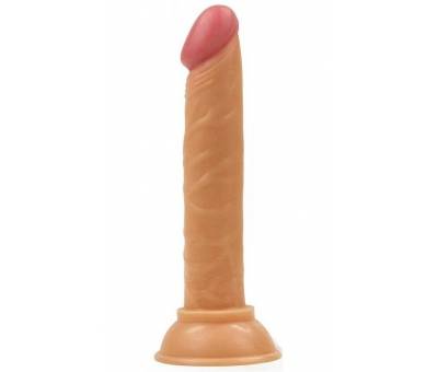 Erofoni Tam Realistik Vantuzlu 13 CM Anal Plug Yapay Dildo Penis