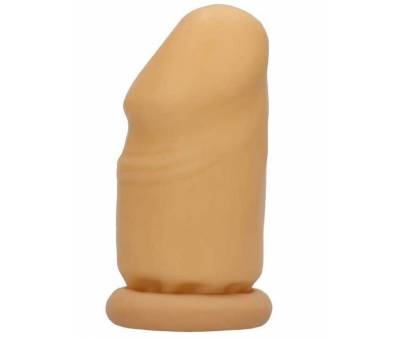 Erofoni Ucu 4 CM Dolgulu Uzatmalı Prezervatif Penis Kılıfı