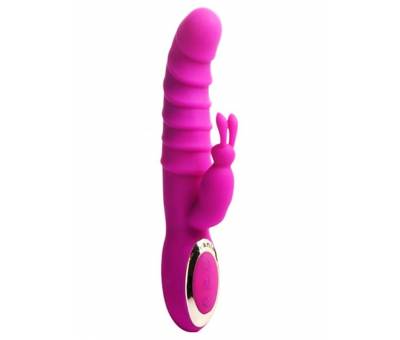 Erofoni Usb Şarjlı 21 Cm Çift Motorlu Klitoris Uyarıcılı Teknolojik Titreşimli Ve Isıtıcılı Vibratör
