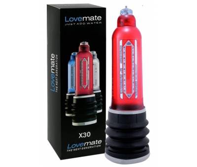 Lovemate X30 Kırmızı Sulu Vakum Penis Pompası