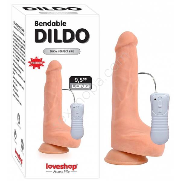 Bendable Dildo 21 CM Titreşimli Realistik Vibratör Penis