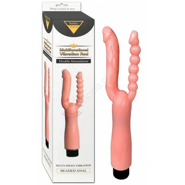 Double Stimulation Titreşimli İkili Çatal Vibratör Penis