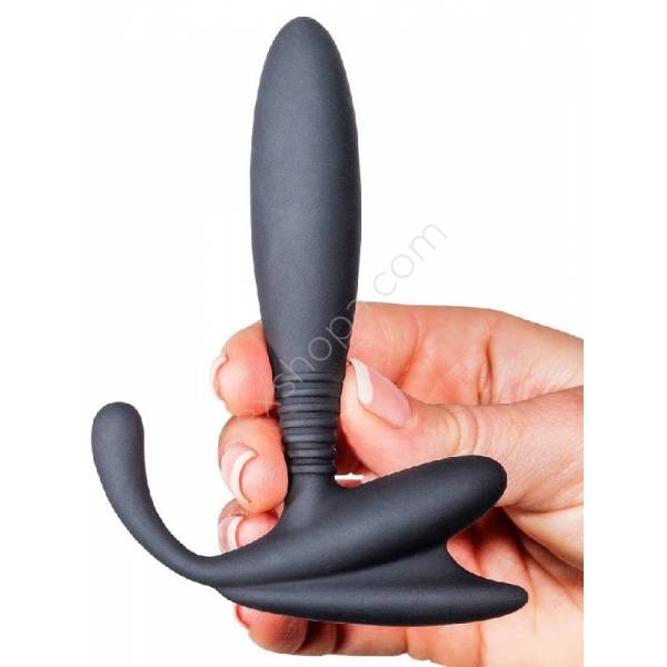 Erofoni G-Spot ve Prostat Uyarıcılı Unisex Anal Gevşetici Alıştırıcı Siyah Plug