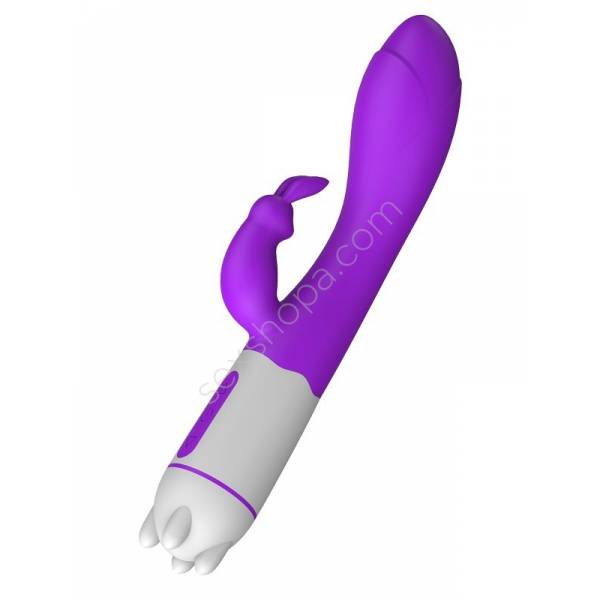 Erofoni Usb Şarjlı 18 Cm Teknolojik 36 Hız Titreşimli Rabbit Vibratör Penis