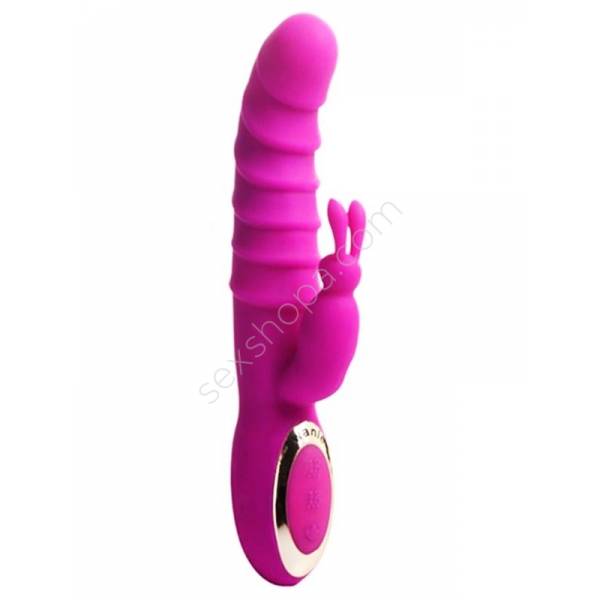 Erofoni Usb Şarjlı 21 Cm Çift Motorlu Klitoris Uyarıcılı Teknolojik Titreşimli Ve Isıtıcılı Vibratör