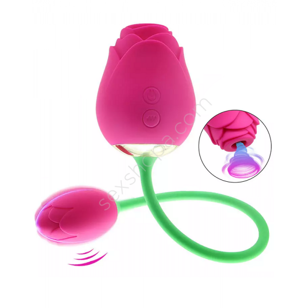 Erofoni Usb Şarjlı 5 Adet Klitoris Emici 10 Adet Teknolojik Titreşimli Çift Motorlu Gül Vibratör 