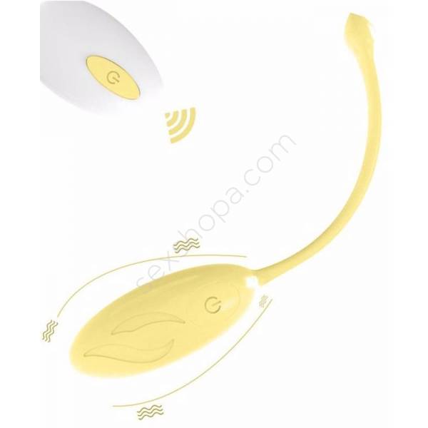 Erofoni Uzaktan Kumandalı Usb Şarjlı 12 Fonksiyonel Teknolojik Titreşimli Yellow Vibratör
