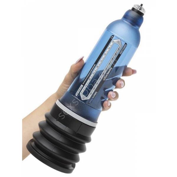 Erofoni X30 Blue Su ile Kullanılan Körüklü Sulu Vakum Penis Pompası