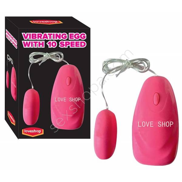 Love Vibrating Egg 10 Çeşit Titreşimli Pembe Klitoris Vibratörü