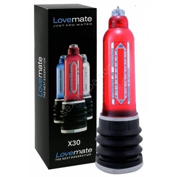 Lovemate X30 Kırmızı Sulu Vakum Penis Pompası