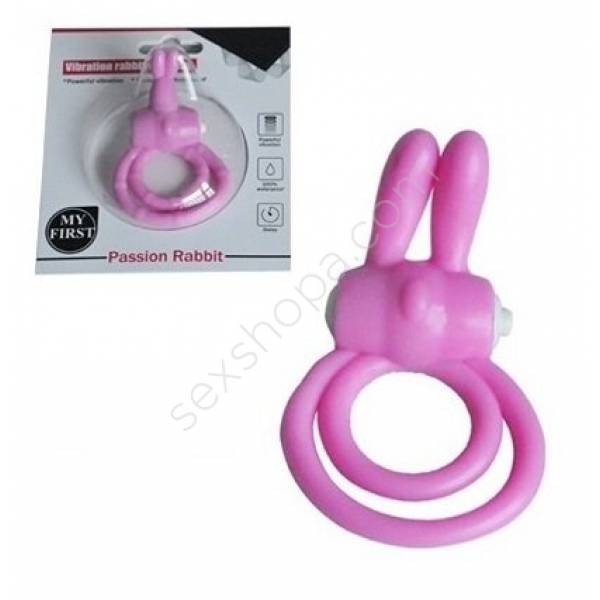 Passion Rabbit Pink Güçlü Titreşimli Penis Halkası