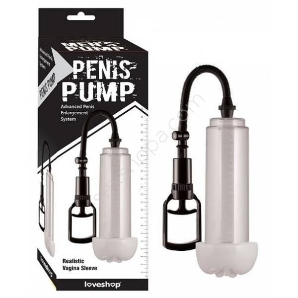 Penis Pump 20 CM Realistik Girişli Vakum Penis Pompası