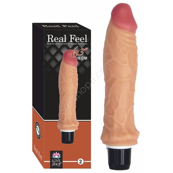 Real Love 16 CM Titreşimli Süper Realistik Vibratör Penis