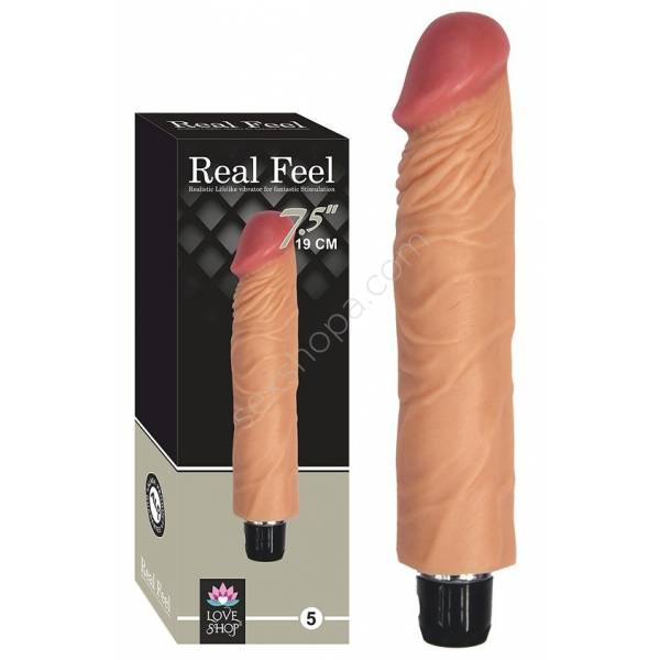 Real Love 19 CM Titreşimli Süper Realistik Vibratör Penis